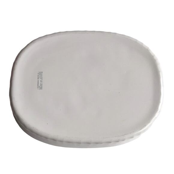 Vintage Corningware Open Roaster Oval Casserole Dish French White 1.5qt F-6-B - Picture 9 of 11